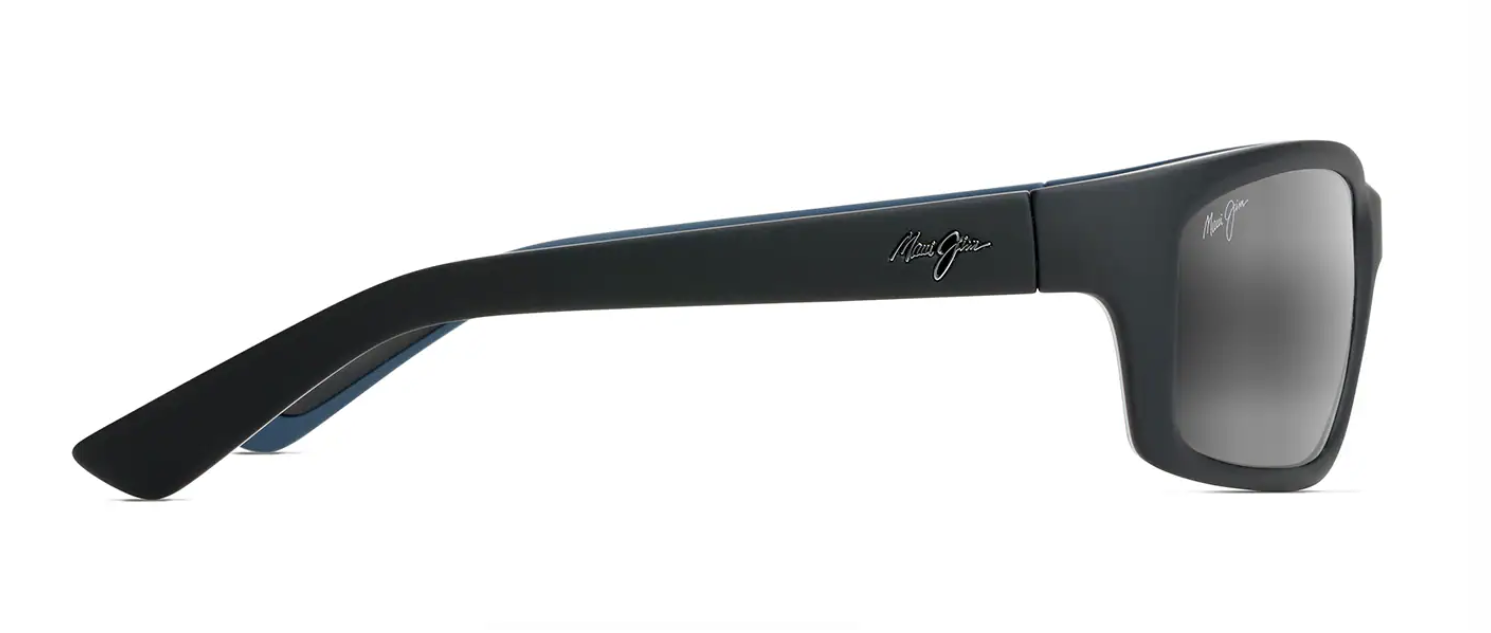 Maui Jim Kanaio Coast Matte Soft Black with White and Blue