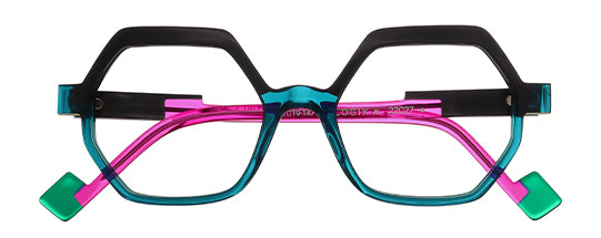 Anne et Valentin LOGIK Black & Teal & Fuchsia