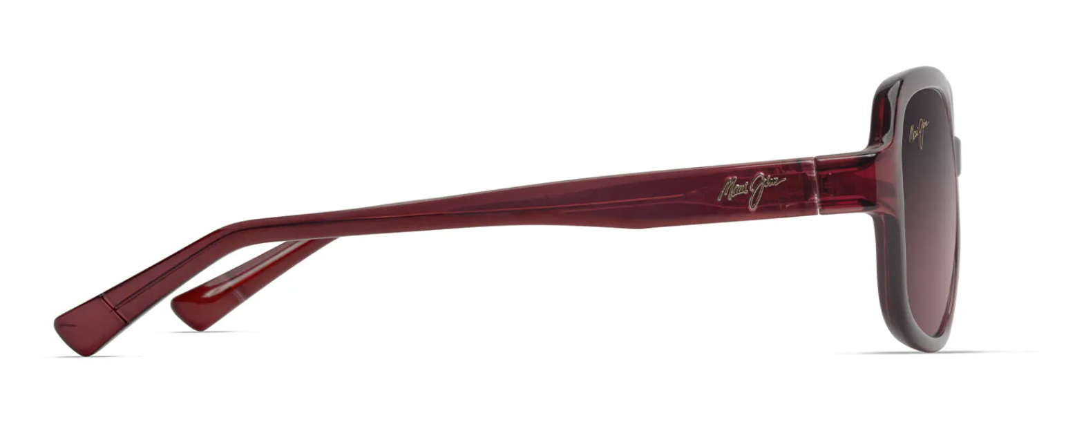 Maui Jim Hiluhilu Shiny Transparent Burgundy