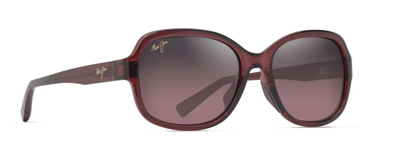 Maui Jim Hiluhilu Shiny Transparent Burgundy