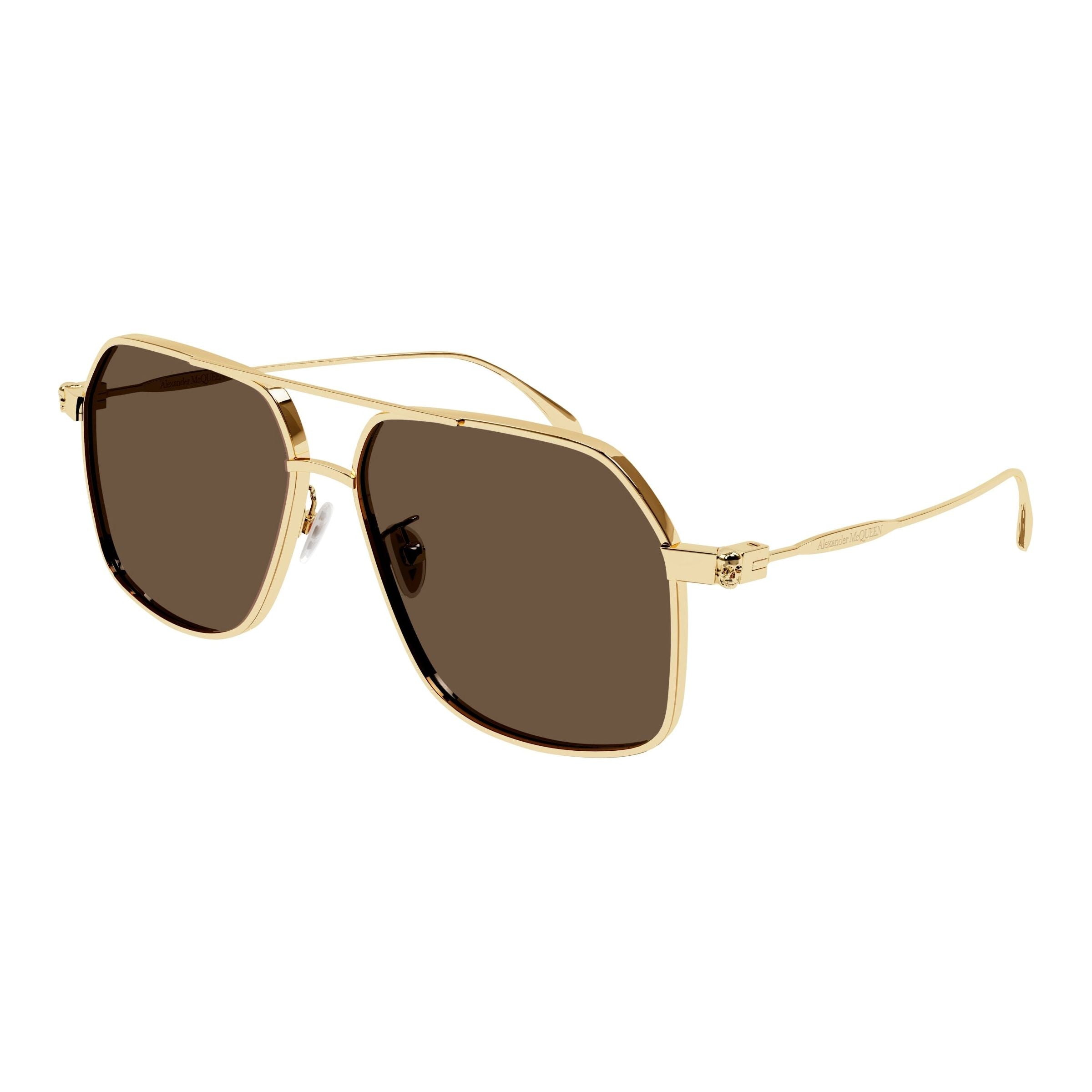 Sunglasses Alexander Mcqueen Gold Prescription Glasses