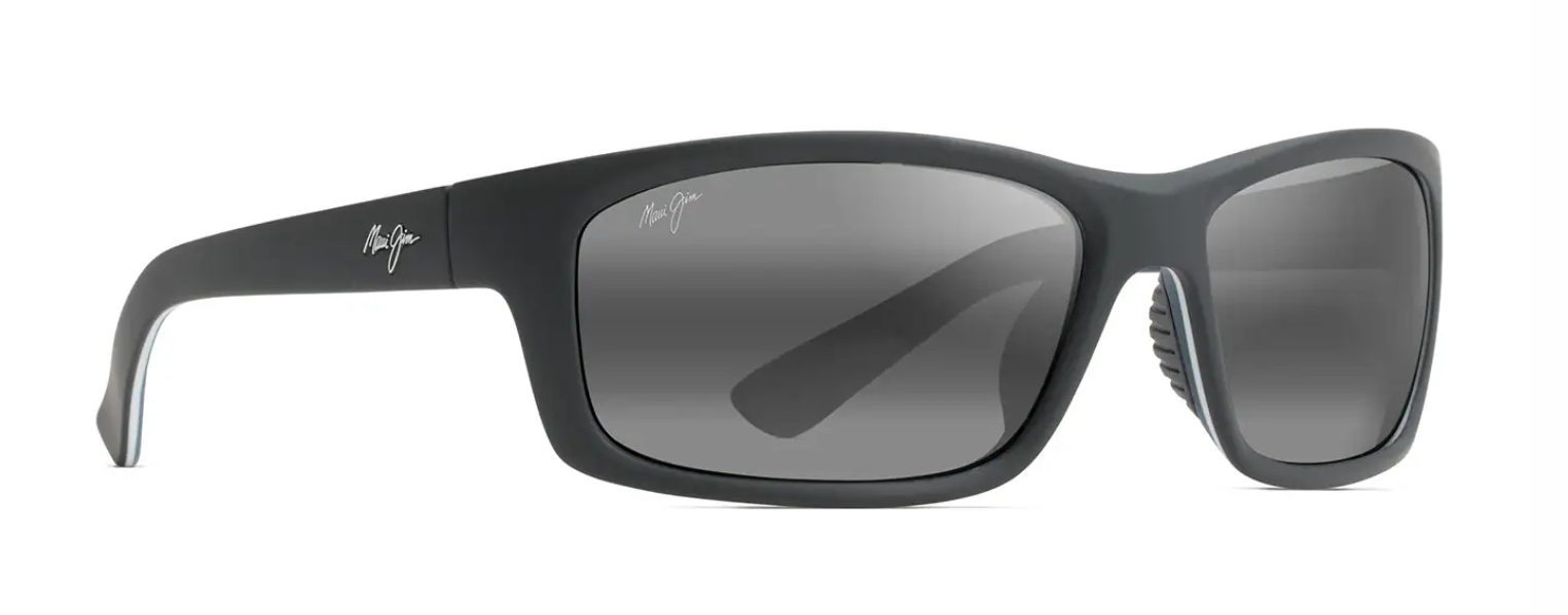 Maui Jim Kanaio Coast Matte Soft Black with White and Blue