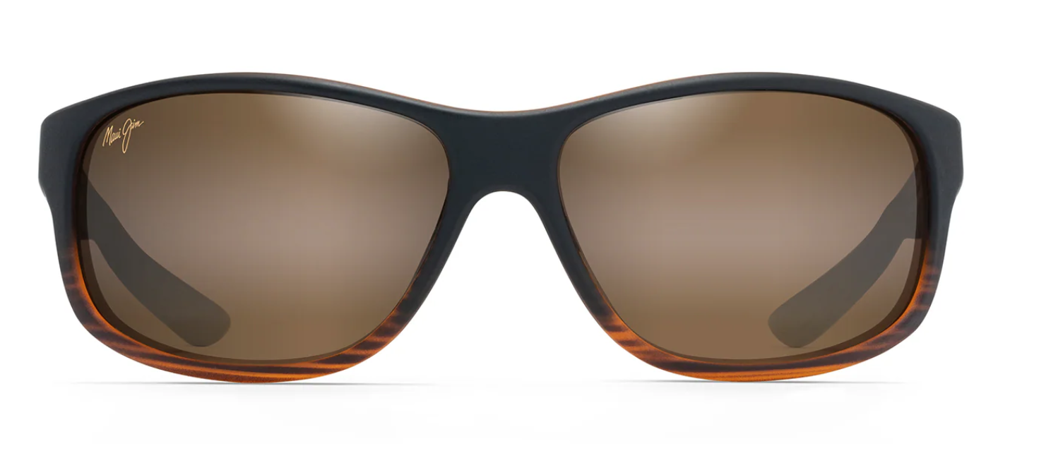 Maui Jim Kaiwi Channel Stripe Dark Brown