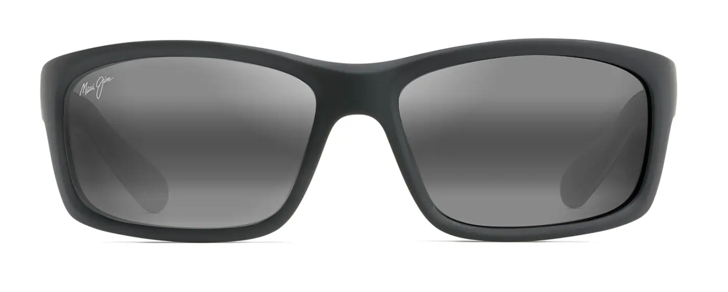 Maui Jim Kanaio Coast Matte Soft Black with White and Blue