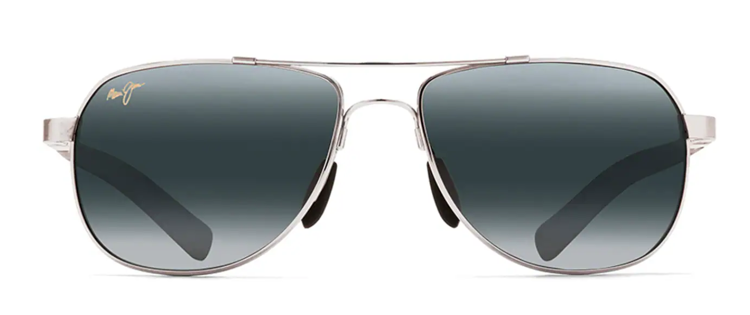 Maui Jim Guardrails Silver with Blue and Light Blue