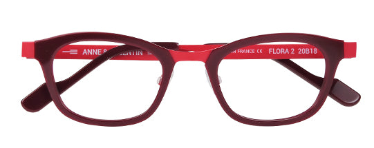 Anne et Valentin FLORA 2 Red & Burgundy