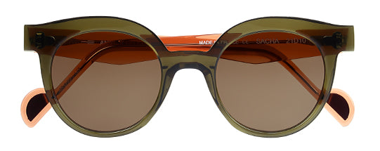 Anne et Valentin SACHA Olive & Dark Pink