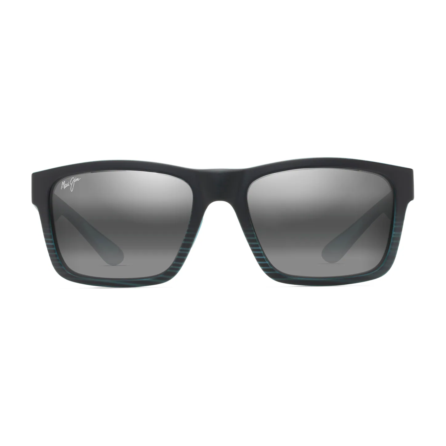 Maui Jim The Flats Black & Teal Stripes