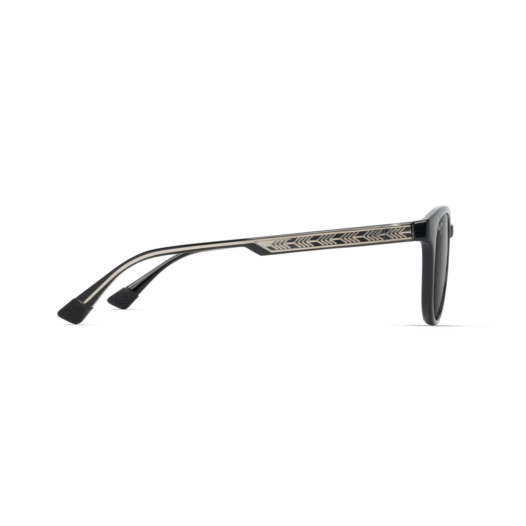 Maui Jim Hiehie Black with Trans Light Grey/Shiny